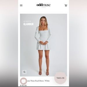 OddMuse - The Ultimate Muse Pearl Dress | White